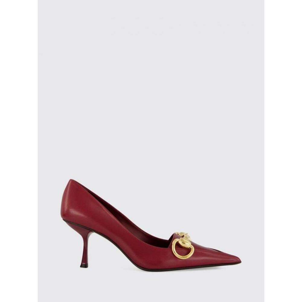 Gucci Women Gucci Leather Horsebit Pumps With Medium Stiletto Heel